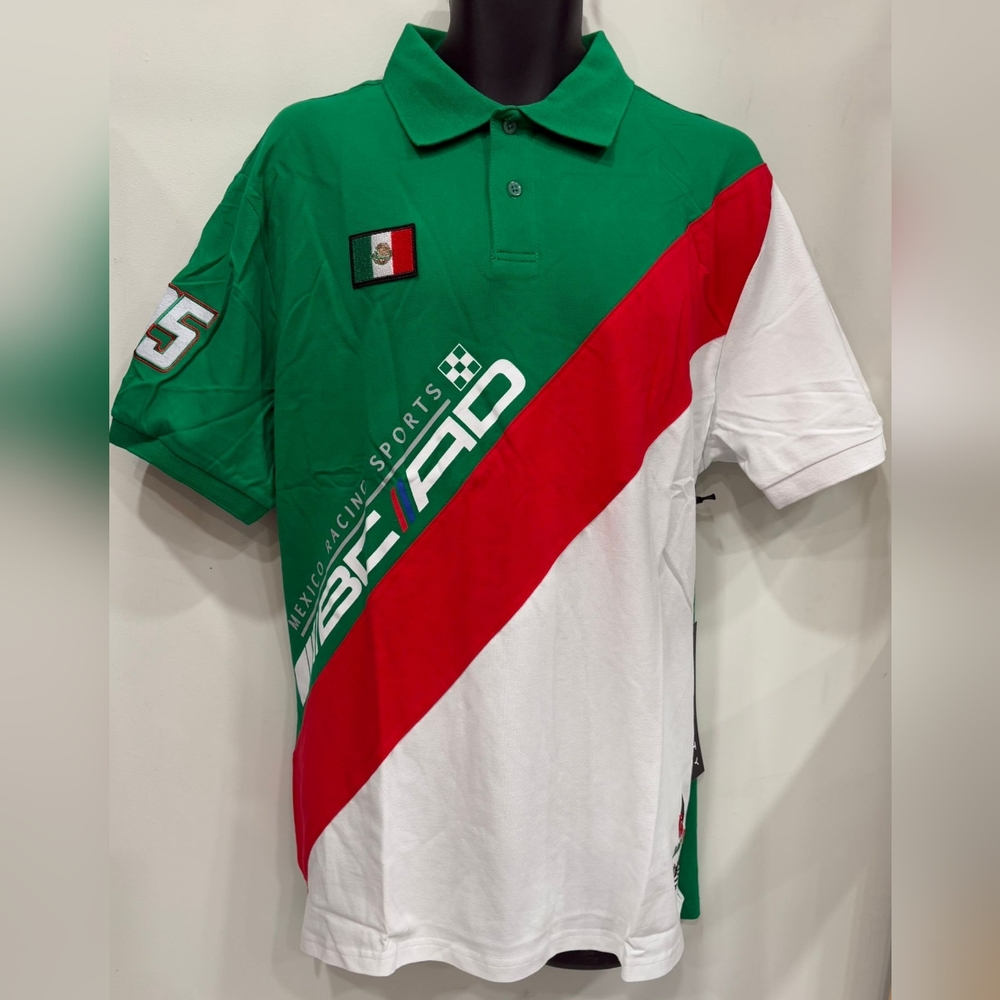 Eternity BC/AD Mexico Green Polo/ NWT